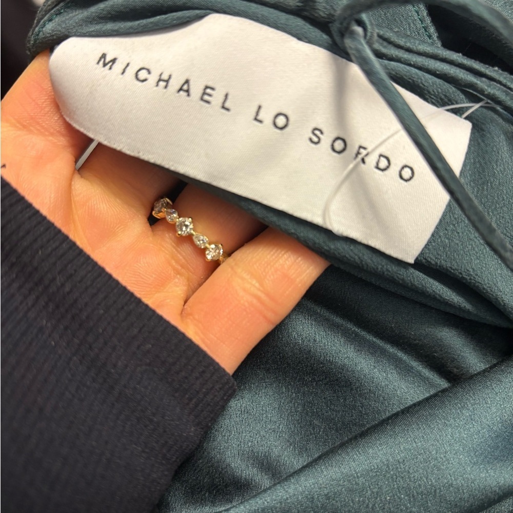 Michael Lo Sordo | Tash Silk Maxi Dress In Green Size 2 New — image 5 of 7